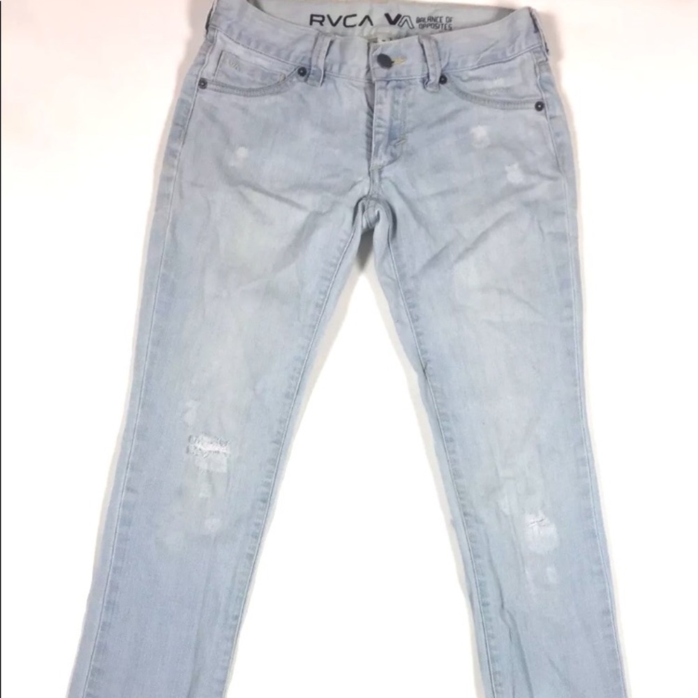 RVCA Skinny Jeans Womens Size 26 light wash